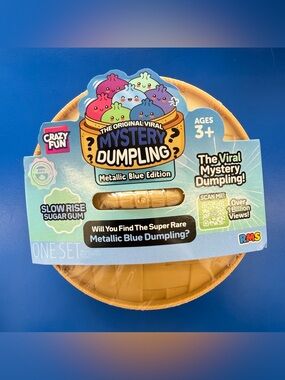 Crazy Fun Mystery Dumpling Metallic Blue Edition Viral Squishy NEW Sealed 2026